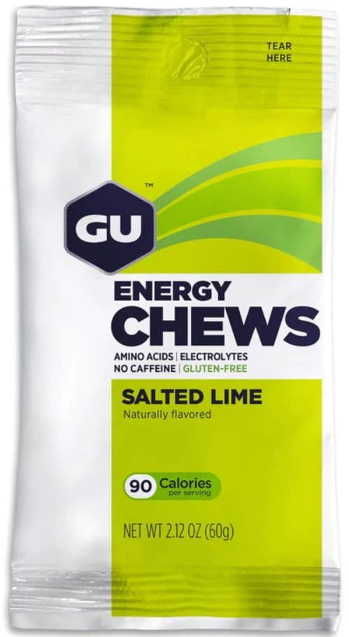 Energiegele GU Energy Chews 60 g Salted Lime 1 SÁČ