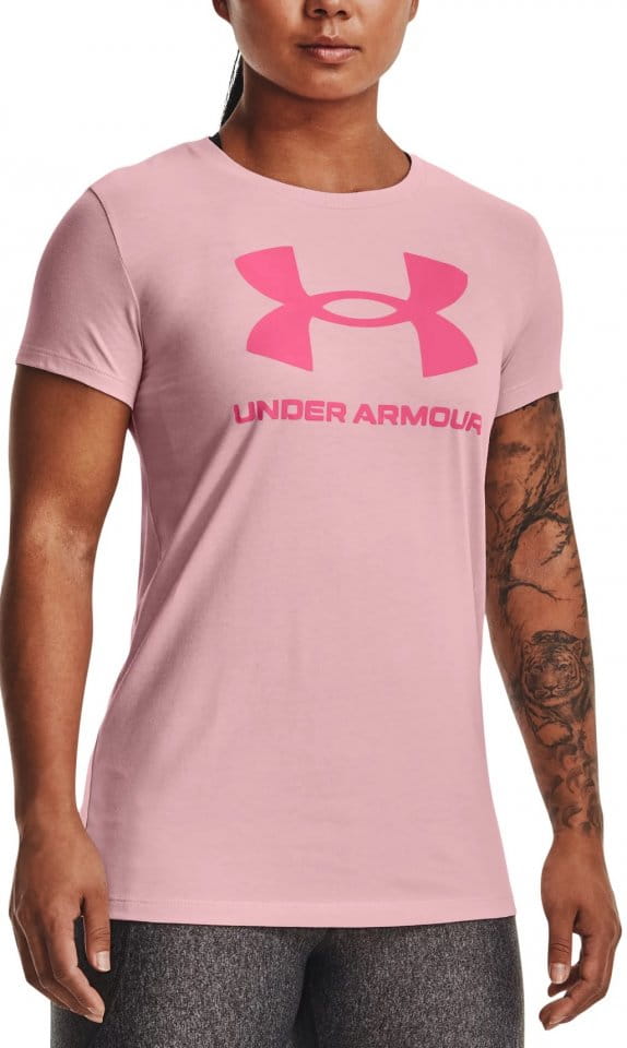 T-Shirt Under Armour UA SPORTSTYLE LOGO SS-PNK