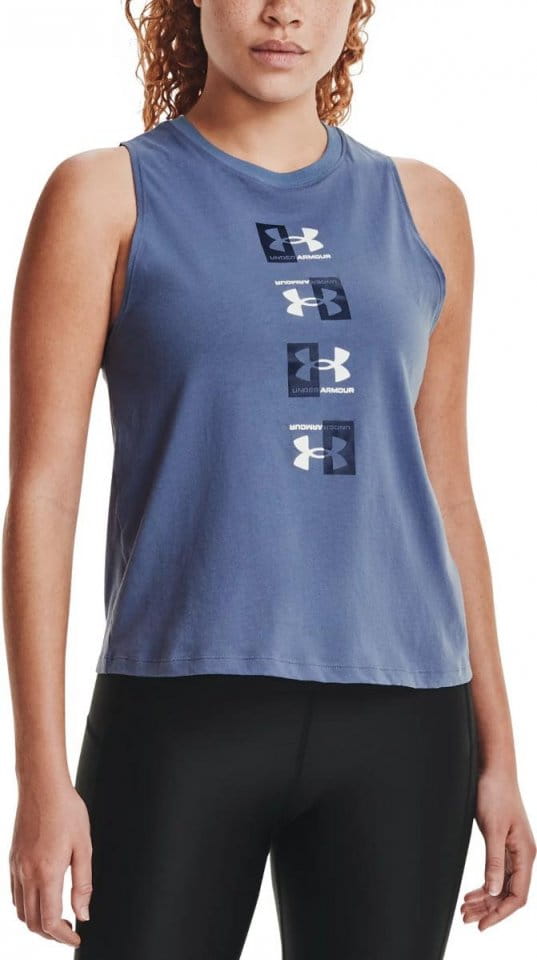 Singlet Under Armour Live UA Repeat Muscle Tank-BLU