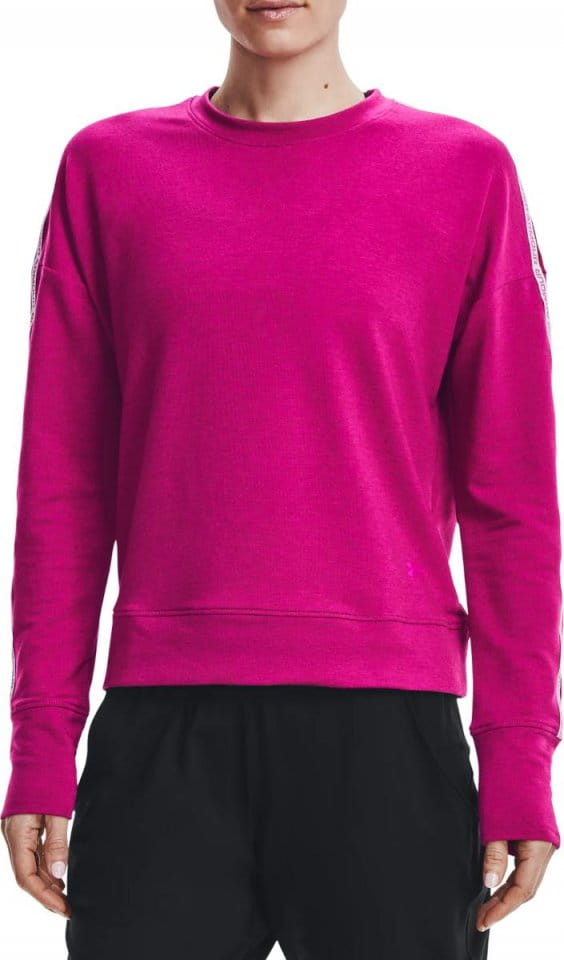 Sweatshirt Under Armour UA Rival Terry Taped Crew-PNK
