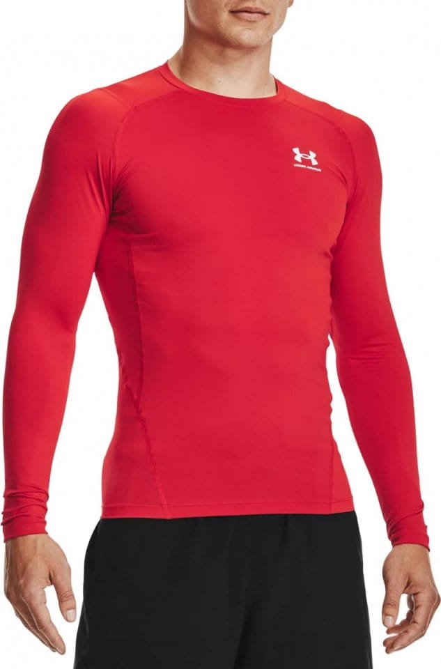 Langarm-T-Shirt Under UA HG Armour Comp LS-RED