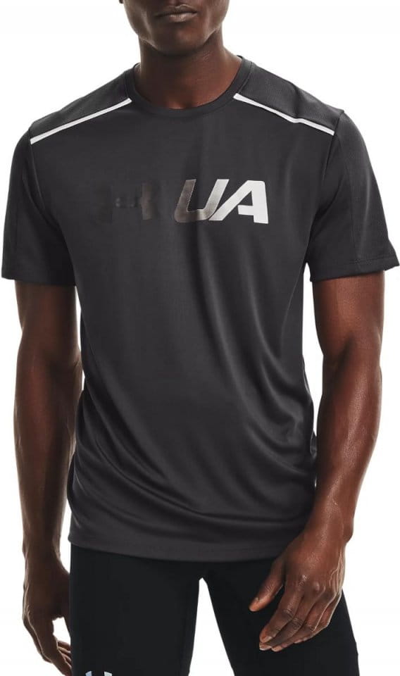 T-Shirt Under Armour UA RUN Graphic Print Fill SS-GRY
