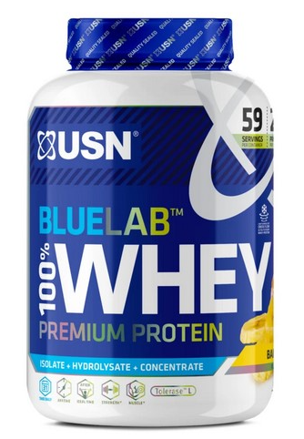 Proteinpulver USN BlueLab 100% Whey Premium Protein banana 2kg