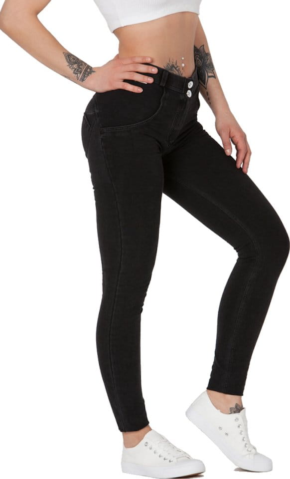 Hose Boost Jeans Mid Waist Black