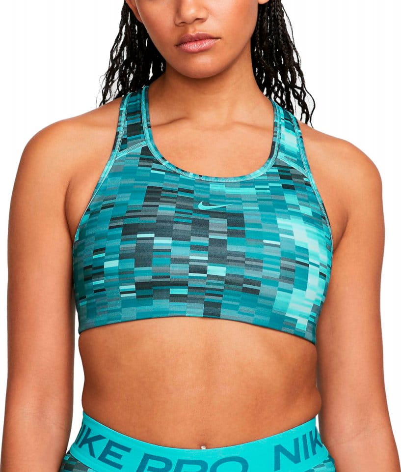 BH Nike Swoosh Women Medium-Support 1-Piece Pad Allover Print Bra